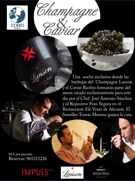 Champagne y Caviar en Els Vents